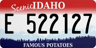 ID license plate E522127