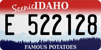 ID license plate E522128