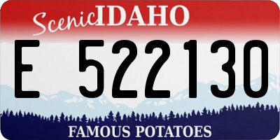 ID license plate E522130