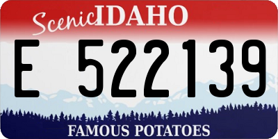 ID license plate E522139