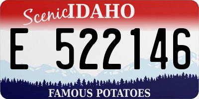 ID license plate E522146