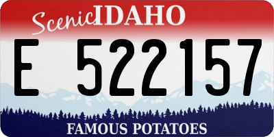 ID license plate E522157