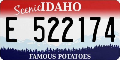 ID license plate E522174