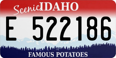 ID license plate E522186