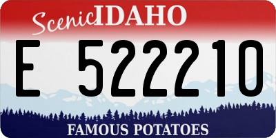ID license plate E522210