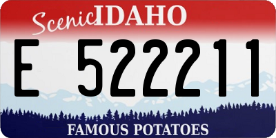 ID license plate E522211