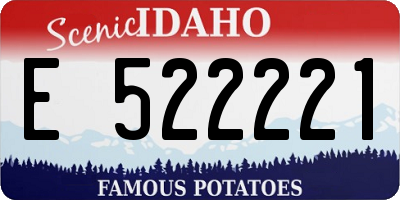 ID license plate E522221