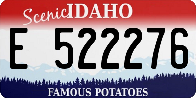 ID license plate E522276
