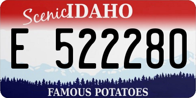 ID license plate E522280