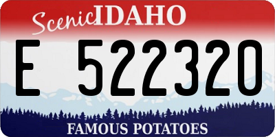 ID license plate E522320
