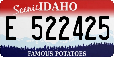 ID license plate E522425