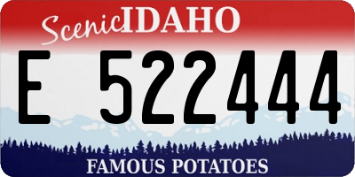 ID license plate E522444