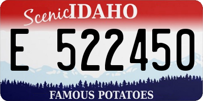 ID license plate E522450