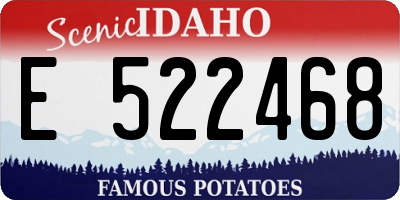 ID license plate E522468