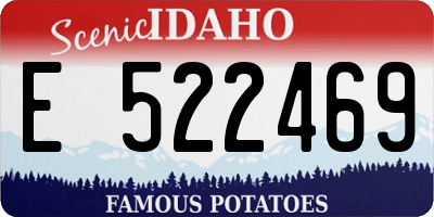 ID license plate E522469