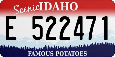 ID license plate E522471