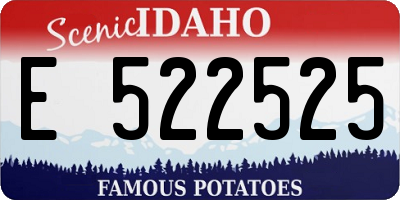 ID license plate E522525