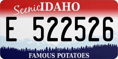 ID license plate E522526