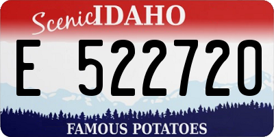 ID license plate E522720
