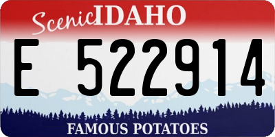 ID license plate E522914