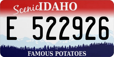 ID license plate E522926