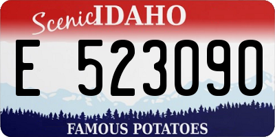 ID license plate E523090
