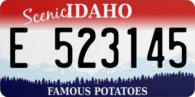 ID license plate E523145
