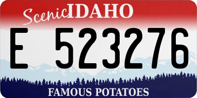 ID license plate E523276