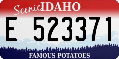 ID license plate E523371