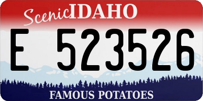 ID license plate E523526