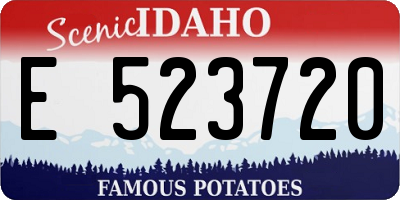 ID license plate E523720