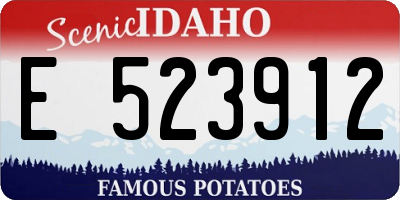 ID license plate E523912