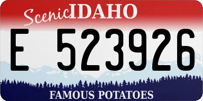 ID license plate E523926