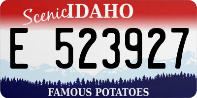 ID license plate E523927