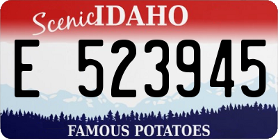 ID license plate E523945