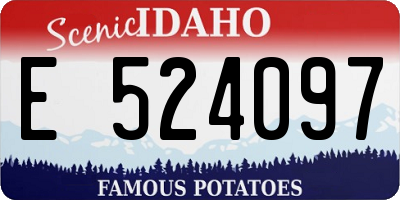 ID license plate E524097