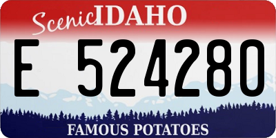 ID license plate E524280