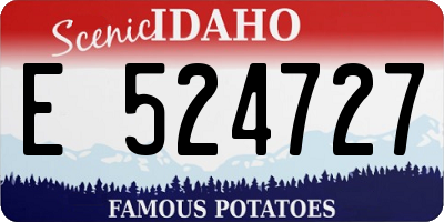 ID license plate E524727