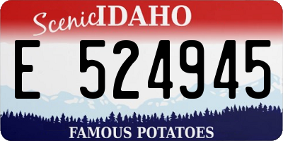 ID license plate E524945