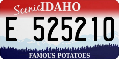 ID license plate E525210