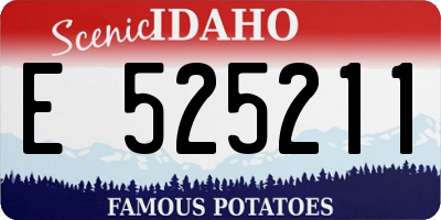 ID license plate E525211