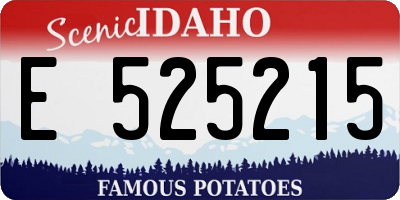 ID license plate E525215