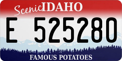 ID license plate E525280