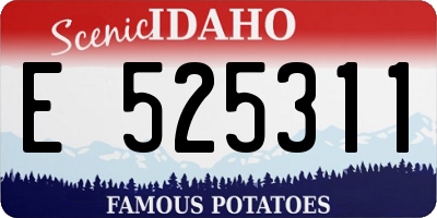 ID license plate E525311