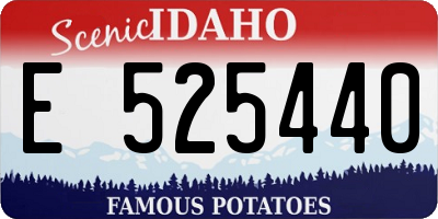 ID license plate E525440