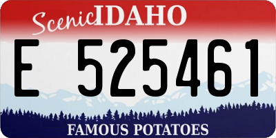 ID license plate E525461