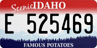 ID license plate E525469
