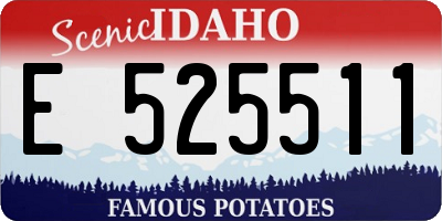 ID license plate E525511