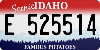 ID license plate E525514