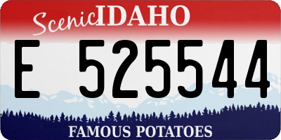 ID license plate E525544